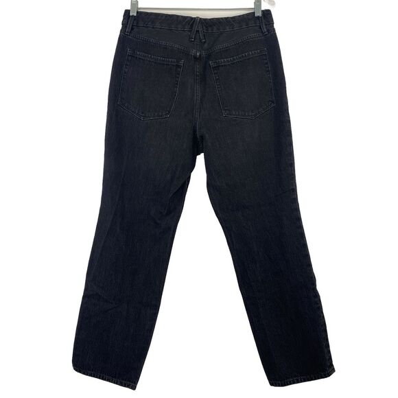 Good American Jeans Woman's 10/30 Black Faux Leather Trim - Picture 4 of 10